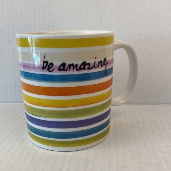 Indigo mug Be amazing mug cup rainbow coffee tea cocoa large drinks 14 o… - Picture 4 of 6